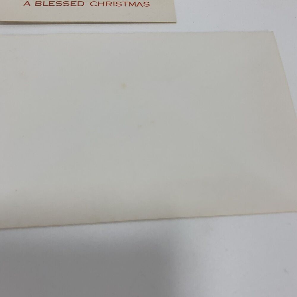 Pair vintage note cards Reproducta Co. USA Religious Children Christmas - Picture 3 of 7
